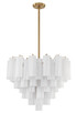 Crystorama - ADD-312-AG-WH - 12 Light Chandelier - Addis - Aged Brass