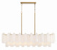 Crystorama - ADD-317-AG-WH - 14 Light Chandelier - Addis - Aged Brass