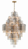 Crystorama - ADD-319-AG-AU - 20 Light Chandelier - Addis - Aged Brass