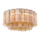 Crystorama - ADD-321-AG-AM - Seven Light Flush Mount - Addis - Aged Brass