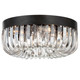 Crystorama - ALI-B2005-CZ - Five Light Flush Mount - Alister - Charcoal Bronze