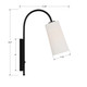Alexa One Light Wall Sconce (ALX-4501-MK)