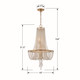 Arcadia Four Light Chandelier (ARC-1907-GA-CL-MWP)