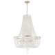 Crystorama - ARC-1917-SA-CL-MWP - Nine Light Chandelier - Arcadia - Antique Silver