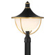 Crystorama - ATL-719-MK-TG - One Light Outdoor Post Mount - Atlas - Matte Black + Textured Gold