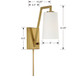 Avon One Light Wall Sconce (AVO-B4201-AG)