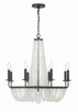 Crystorama - BLA-10668-MK - Eight Light Chandelier - Bella - Matte Black
