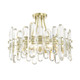 Crystorama - BOL-8884-AG - Four Light Semi Flush Mount - Bolton - Aged Brass