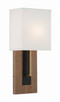 Crystorama - BRE-A3633-MK-VG - One Light Wall Sconce - Brent - Matte Black + Vibrant Gold