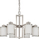 Nuvo Lighting - 60-2853 - Six Light Chandelier - Odeon - Brushed Nickel