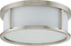 Nuvo Lighting - 60-2864 - Three Light Flush Mount - Odeon - Brushed Nickel