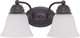 Nuvo Lighting - 60-3166 - Two Light Vanity - Empire - Mahogany Bronze