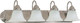 Nuvo Lighting - 60-322 - Four Light Vanity - Ballerina - Brushed Nickel
