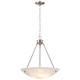 Pendants Brushed Nickel Three Light Pendant (60-370)