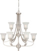 Nuvo Lighting - 60-4149 - Nine Light Chandelier - Surrey - Brushed Nickel