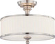 Nuvo Lighting - 60-4737 - Three Light Semi Flush Mount - Candice - Brushed Nickel