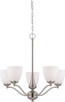 Nuvo Lighting - 60-5035 - Five Light Chandelier - Patton - Brushed Nickel
