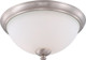 Nuvo Lighting - 60-5041 - Three Light Flush Mount - Patton - Brushed Nickel