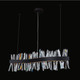 Allegri - 030250-052 - LED Island Pendant - Glacier - Matte Balck