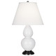 Robert Abbey - DY11X - One Light Accent Lamp - Small Double Gourd - Daisy Glazed Ceramic w/Deep Patina Bronze