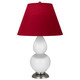 Robert Abbey - DY12R - One Light Accent Lamp - Small Double Gourd - Daisy Glazed Ceramic w/Antique Silver