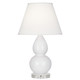 Robert Abbey - DY13X - One Light Accent Lamp - Small Double Gourd - Daisy Glazed Ceramic w/Lucite