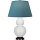 Robert Abbey - DY21B - One Light Table Lamp - Double Gourd - Daisy Glazed Ceramic w/Deep Patina Bronze