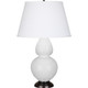 Robert Abbey - DY21X - One Light Table Lamp - Double Gourd - Daisy Glazed Ceramic w/Deep Patina Bronze