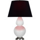 Robert Abbey - DY22K - One Light Table Lamp - Double Gourd - Daisy Glazed Ceramic w/Antique Silver