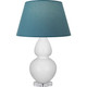 Robert Abbey - DY23B - One Light Table Lamp - Double Gourd - Daisy Glazed Ceramic w/Lucite