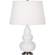 Robert Abbey - DY32X - One Light Accent Lamp - Small Triple Gourd - Daisy Glazed Ceramic w/Antique Silver