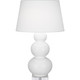 Robert Abbey - DY43X - One Light Table Lamp - Triple Gourd - Daisy Glazed Ceramic w/Lucite