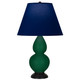 Robert Abbey - JU11N - One Light Accent Lamp - Small Double Gourd - Jungle Glazed Ceramic w/Deep Patina Bronze
