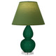 Robert Abbey - JU13G - One Light Accent Lamp - Small Double Gourd - Jungle Glazed Ceramic w/Lucite