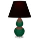 Robert Abbey - JU13K - One Light Accent Lamp - Small Double Gourd - Jungle Glazed Ceramic w/Lucite