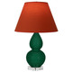 Robert Abbey - JU13T - One Light Accent Lamp - Small Double Gourd - Jungle Glazed Ceramic w/Lucite