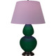 Robert Abbey - JU21L - One Light Table Lamp - Double Gourd - Jungle Glazed Ceramic w/Deep Patina Bronze