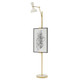 Robert Abbey - LY16LY - One Light Floor Easel - Clare - Modern Brass w/Lily Painted
