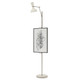 Robert Abbey - LY17LY - One Light Floor Easel - Clare - Polished Nickel w/Lily Painted
