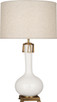 Robert Abbey - LY992 - One Light Table Lamp - Athena - Lily Glazed Ceramic w/Aged Brass