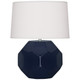 Robert Abbey - MB01 - One Light Table Lamp - Franklin - Midnight Blue Glazed Ceramic