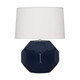 Robert Abbey - MB02 - One Light Accent Lamp - Small Franklin - Midnight Blue Glazed Ceramic