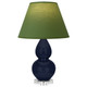 Robert Abbey - MB13G - One Light Accent Lamp - Small Double Gourd - Midnight Blue Glazed Ceramic w/Lucite