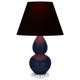Robert Abbey - MB13K - One Light Accent Lamp - Small Double Gourd - Midnight Blue Glazed Ceramic w/Lucite