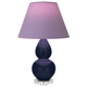 Robert Abbey - MB13L - One Light Accent Lamp - Small Double Gourd - Midnight Blue Glazed Ceramic w/Lucite