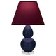 Robert Abbey - MB13P - One Light Accent Lamp - Small Double Gourd - Midnight Blue Glazed Ceramic w/Lucite