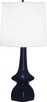 Robert Abbey - MB210 - One Light Table Lamp - Jasmine - Midnight Blue Glazed Ceramic