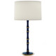 Robert Abbey - MB71 - One Light Table Lamp - Kane - Midnight Blue w/Modern Brass