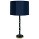 Robert Abbey - MB71MMBX - One Light Table Lamp - Kane - Midnight Blue Matte Midnight Blue w/Modern Brass
