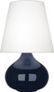 Robert Abbey - MB93 - One Light Accent Lamp - Small June - Midnight Blue Glazed Ceramic